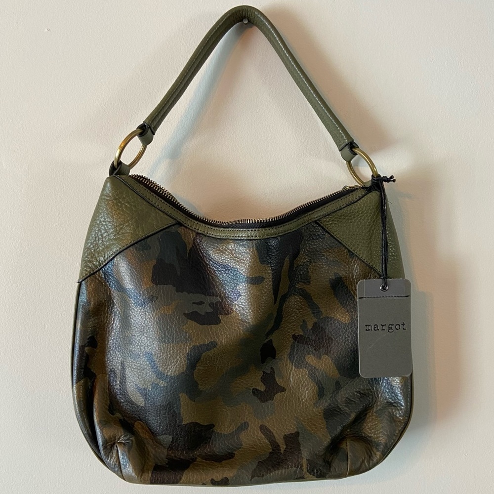Margot Camouflage Green Shoulder Bag